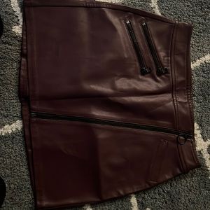 Pleather express skirt.
